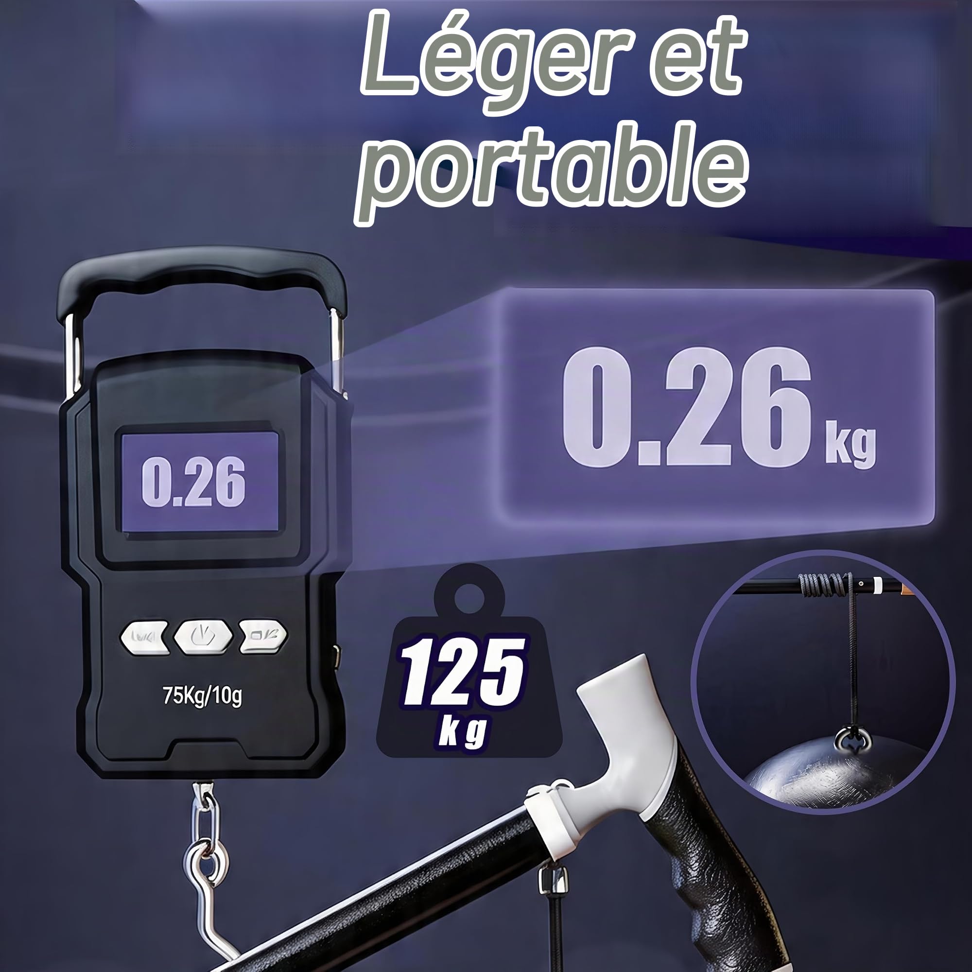 Canne de Marche, Canne Rétractable de 38,5 à 96,5 cm Bâton de Randonnée de 47,5 à 105 cm Baton de Marche 2 en 1 en Alliage de Titane avec Poignée Ergonomique et Embout en Caoutchouc Antidérapant