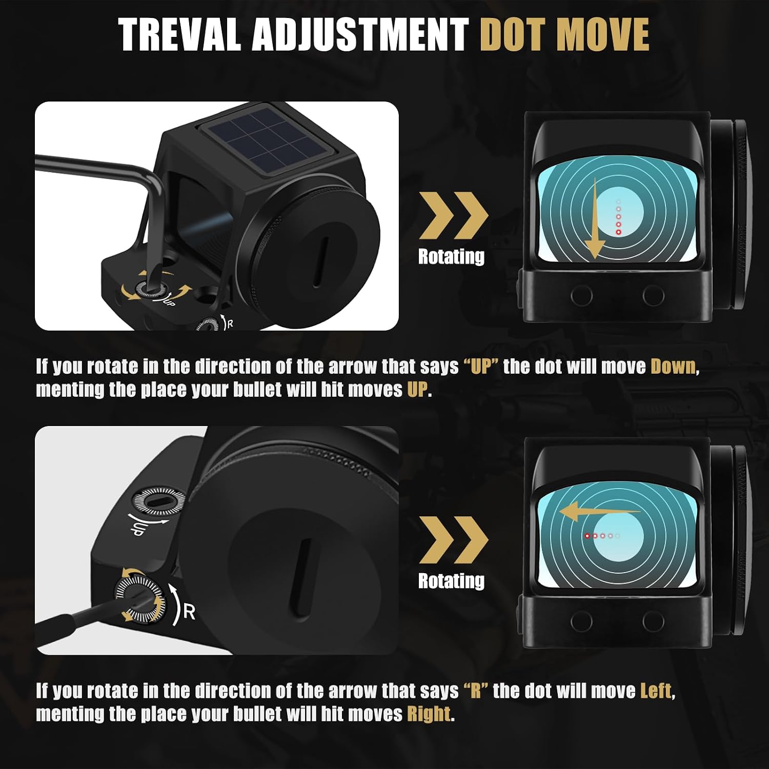 SPINA OPTICS NEX-Solar RMSC Red Dot Sight-Motion Awake|Solar Red Dot for Pistol with 10 Brightness Settings,IPX7 Waterproof,7075 Aluminum Enclosed Sight Multi-Reticle System for Subcompact Handguns