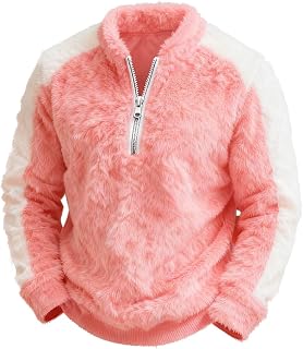 Sudadera de Navidad para hombre, de forro polar, sherpa, con cremallera de un cuarto, suéter de manga larga para invierno y otoño