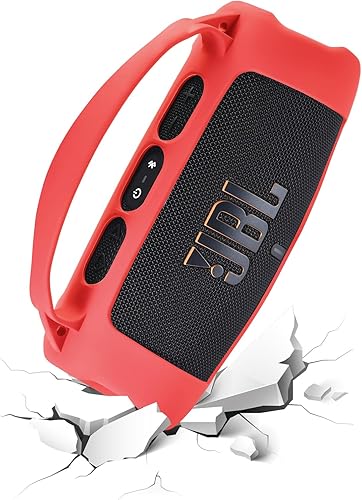 Miniatura 10 de Funda de silicona para JBL Charge 5 Wi-Fi portátil inalámbrico altavoz/Charge 5 Altavoz Bluetooth, para JBL Charge 5 Wi-Fi/Charge 5 Bolsa de hombro