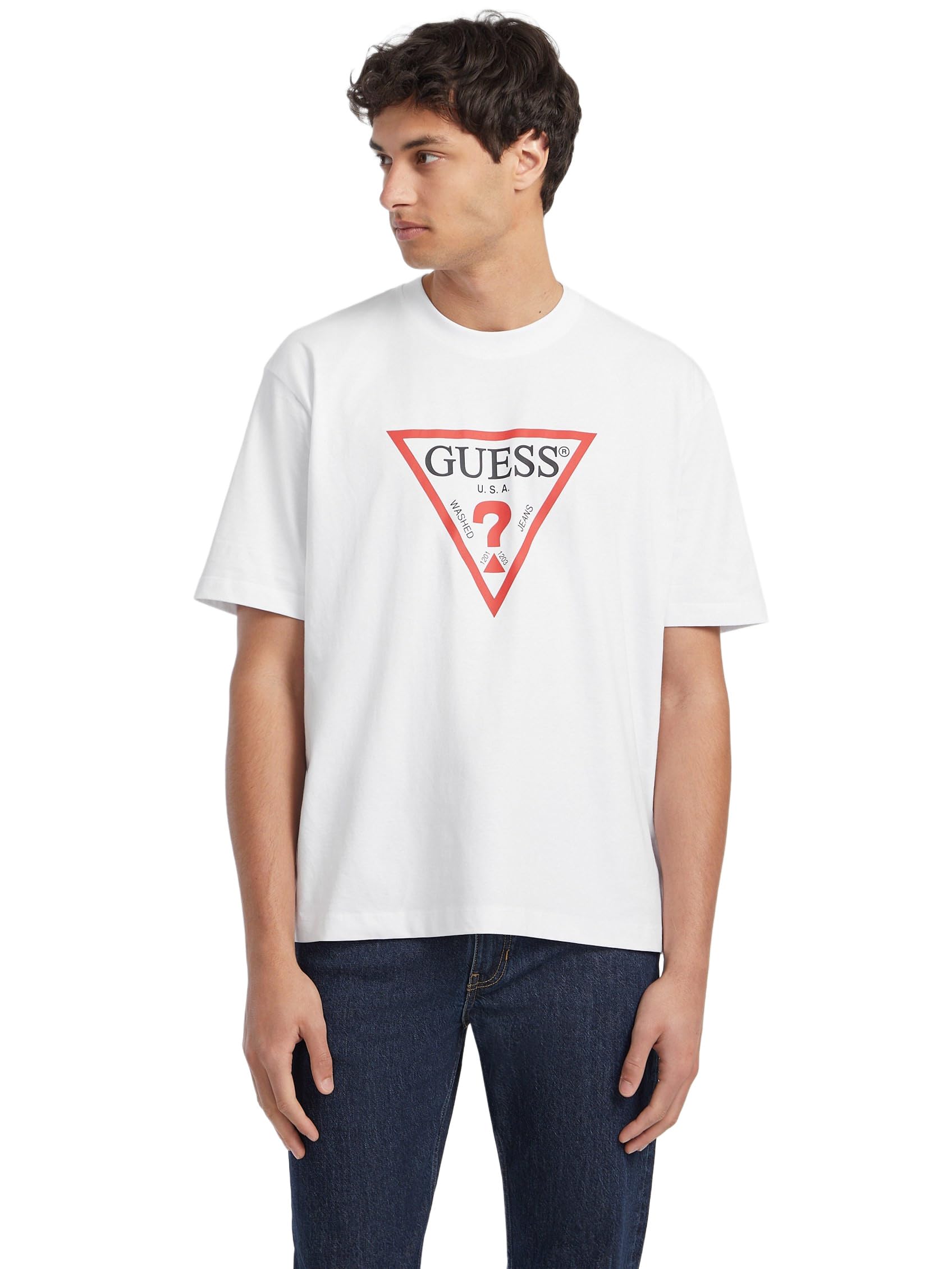 Guess Gj SS CN OS Iconic Tee T-Shirt für Herren (1er Pack)