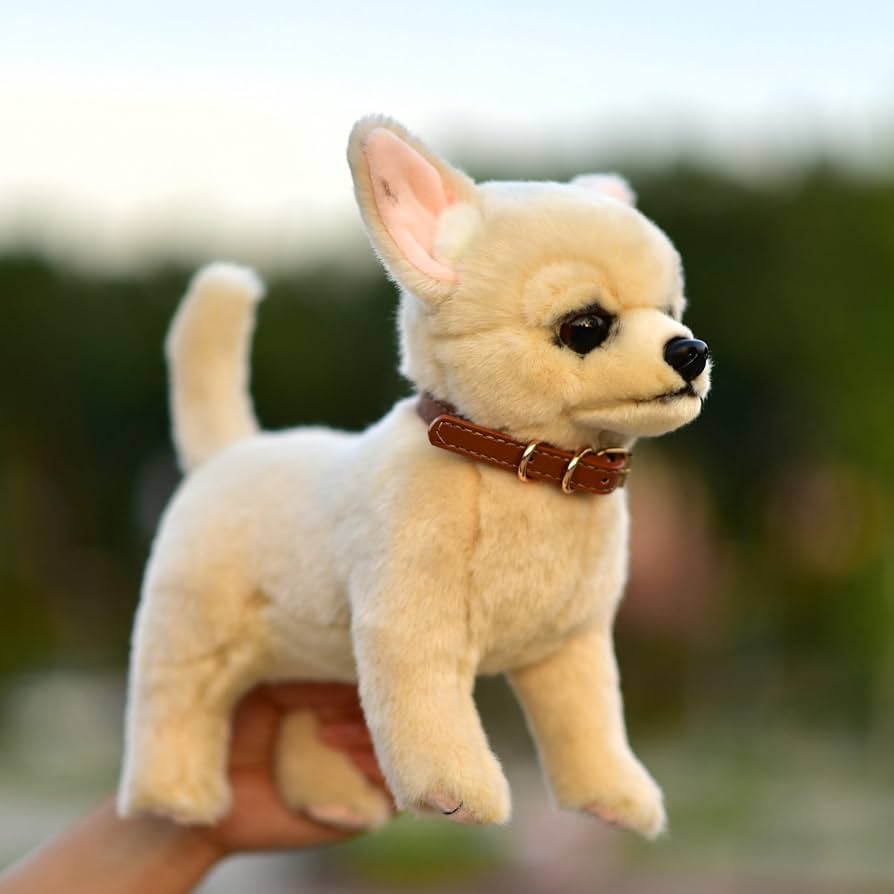 チワワぬいぐるみ　ハンドメイド 羊毛フェルト オーダー チワワ 犬 Mサイズ ハンドメイド
