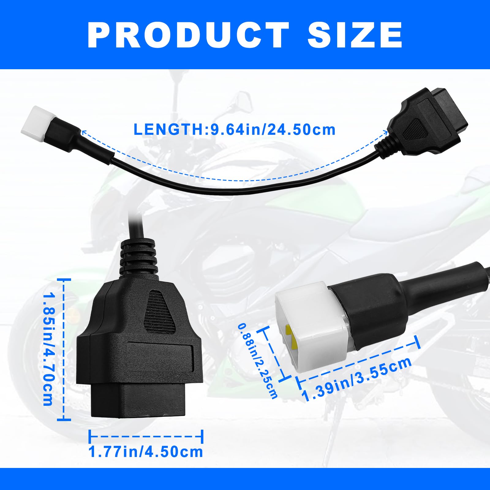 Amazon.co.jp: NOTISH(ノティッシュ) バイク用 6ピン OBD OBD2