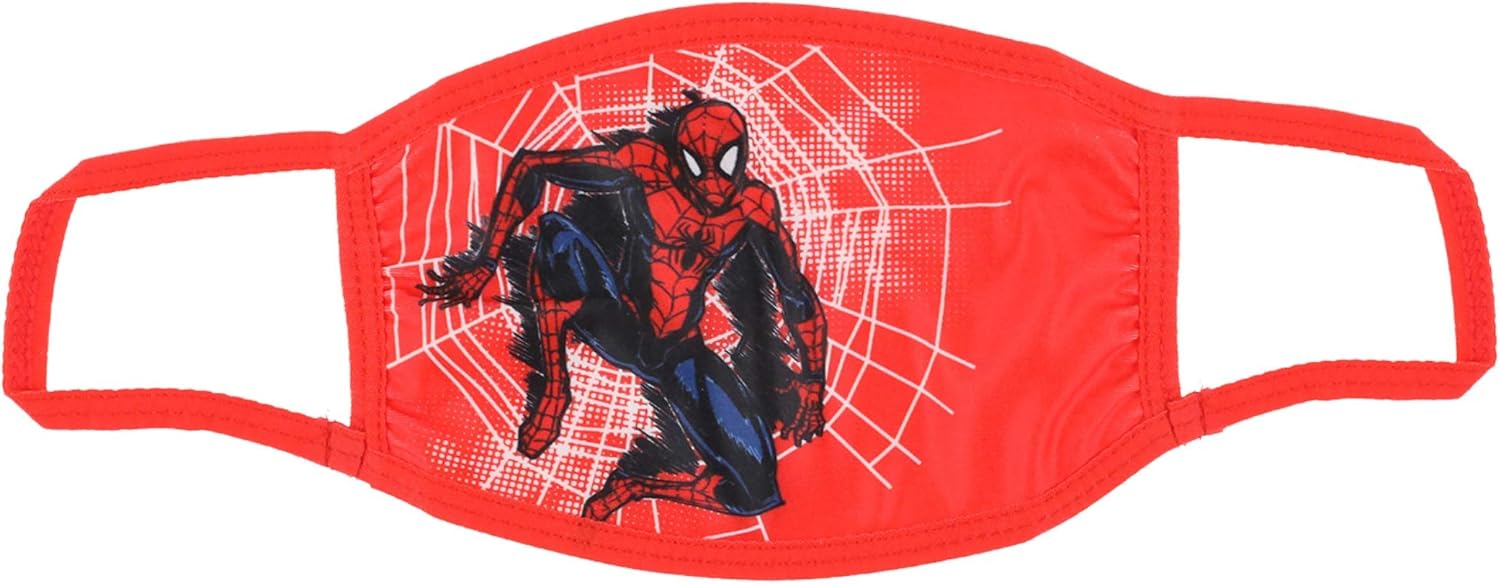 Concept One Marvel Spiderman - Máscara facial de tela licencia oficial lavable para niños
