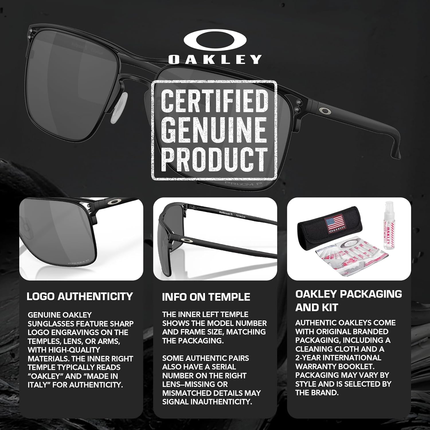 Oakley HOLBROOK TI OO6048 Square Shape Sunglasses With Official Eyewear Kit