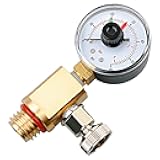 24850-0105 Brass Air Relief Valve and Pressure Gauge Assembly Fit for Sta-Rite System 3 Pool & Spa Cartridge Filters - Durable Brass Valve & Dial Gauge for SM, SD, SS Series Models - Easy to Install