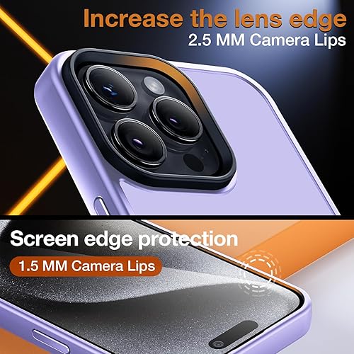 Miniatura 152 de Yriklso Strong Magnetic Case for iPhone 11 [Compatibilty with MagSafe] Protective Shockproof Cover Phone Case for iPhone 11 6.1" Frosted Purple