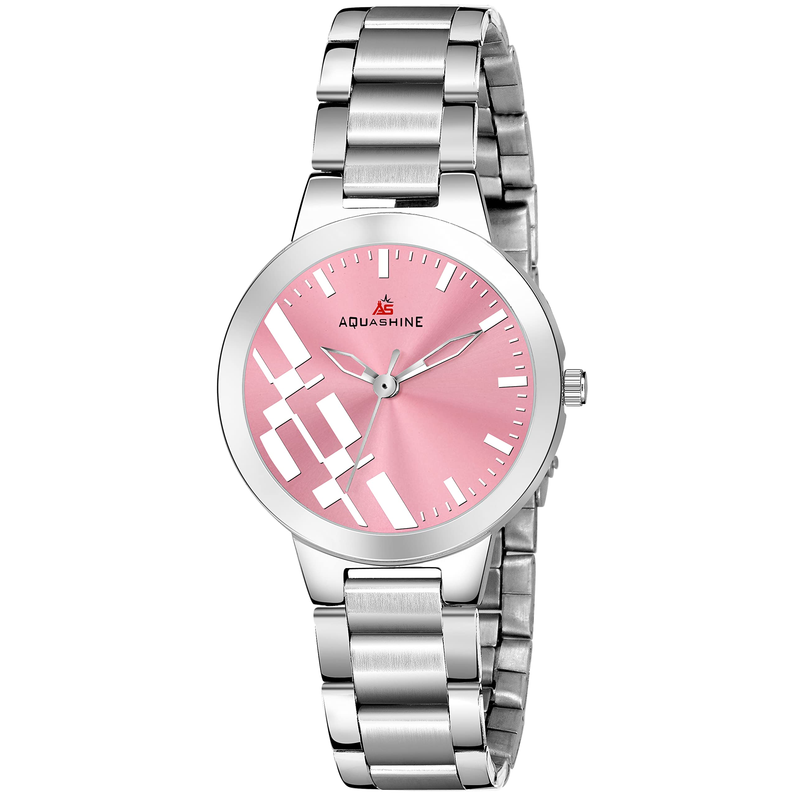 AQUASHINE AS-135 Silver Stainless Steel Pink dial Womens Watch (B0B5TYBDL5) Amazon Price History, Amazon Price Tracker