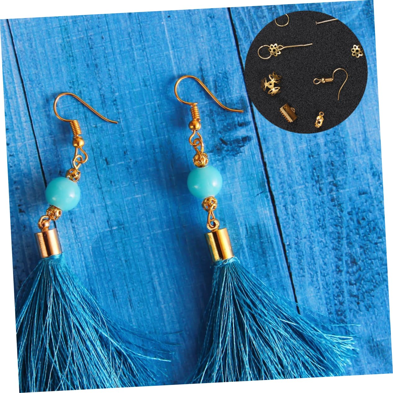 DIYEAH Accessoires Bijoux Création 768 Pièces en Métal, Boîte Or
