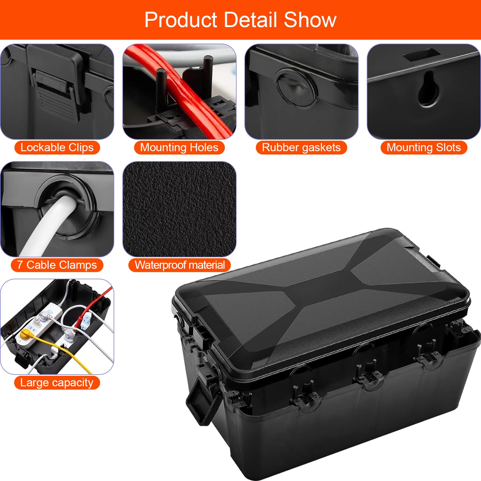 Cozary Boite Etanche Electrique Exterieur, IP54 Extérieur