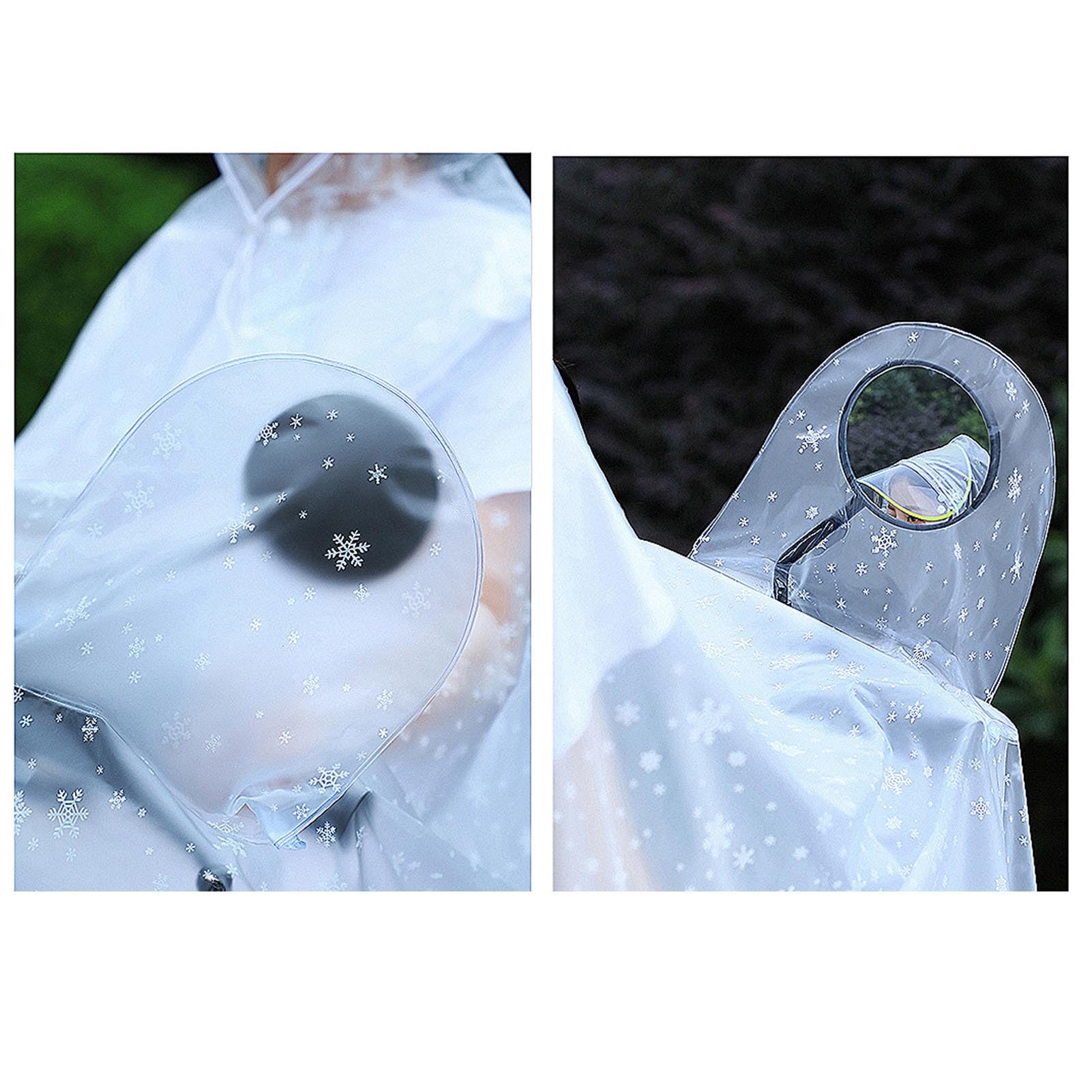 Réclinaison de Cyclisme Transparent, Femmes Plein Full Corps Long Scooter Rainqueur, Vélo électrique Lightweigh avec une Protection Complète pour la Conduite, le Vélo ou