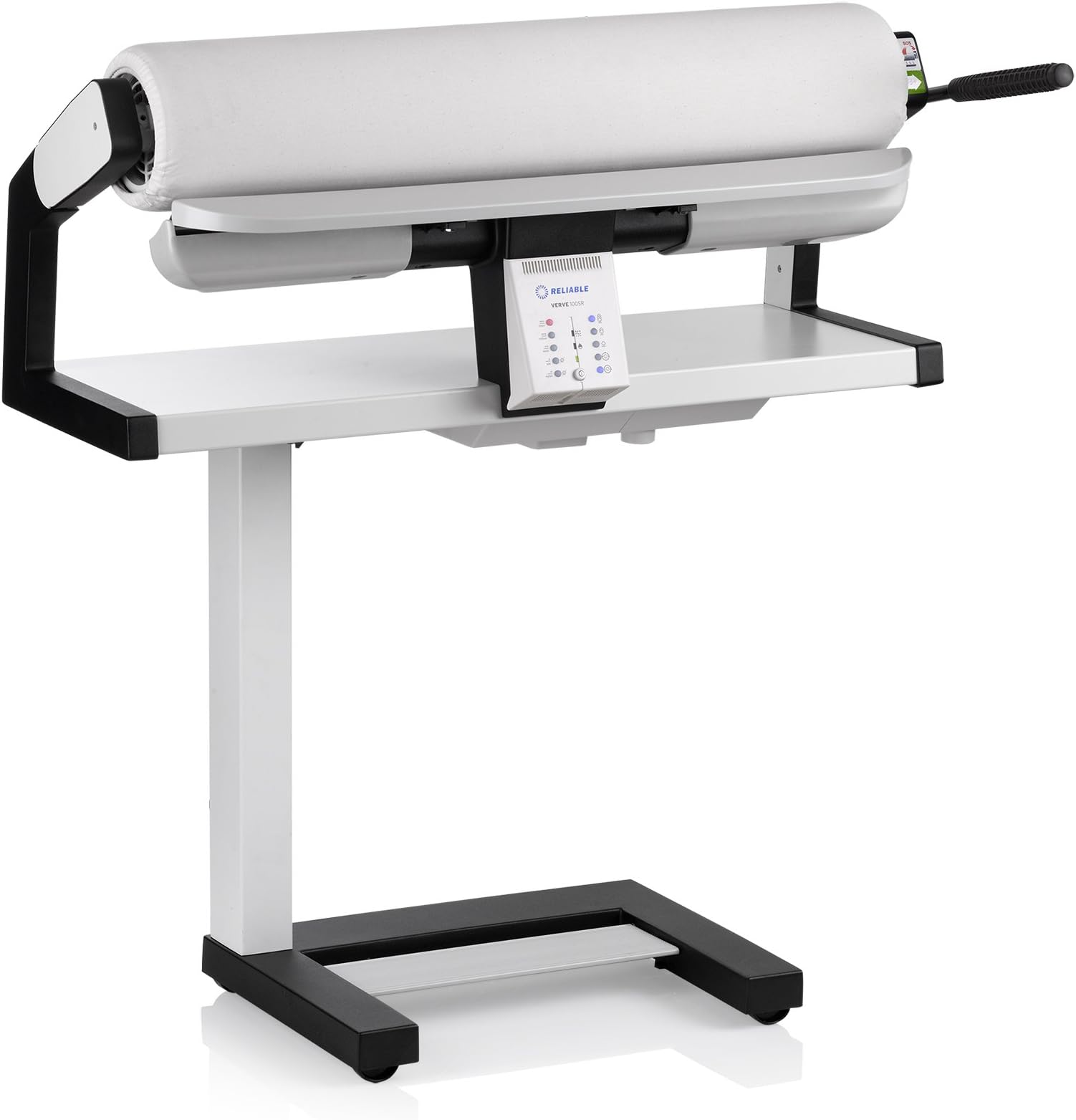 - 100SR Rotary Steam Press - Verve Steam Press With Foot Pedal Control, 3 Steam Settings, Variable Speed, Dual-End Feed for Ironing Long Sheets, 1800W Heating Element, Safety Release Lever