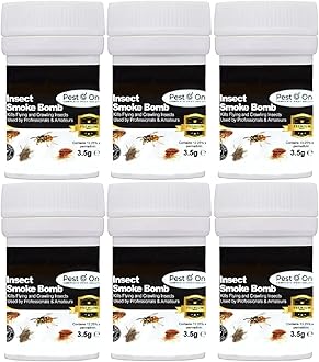 SISI UK® Flea Killer Smoke Bombs 3.5g Smoke Bomb Fogger for Fleas, Bedbugs, Moths and All Insects Professional Strength (6)
