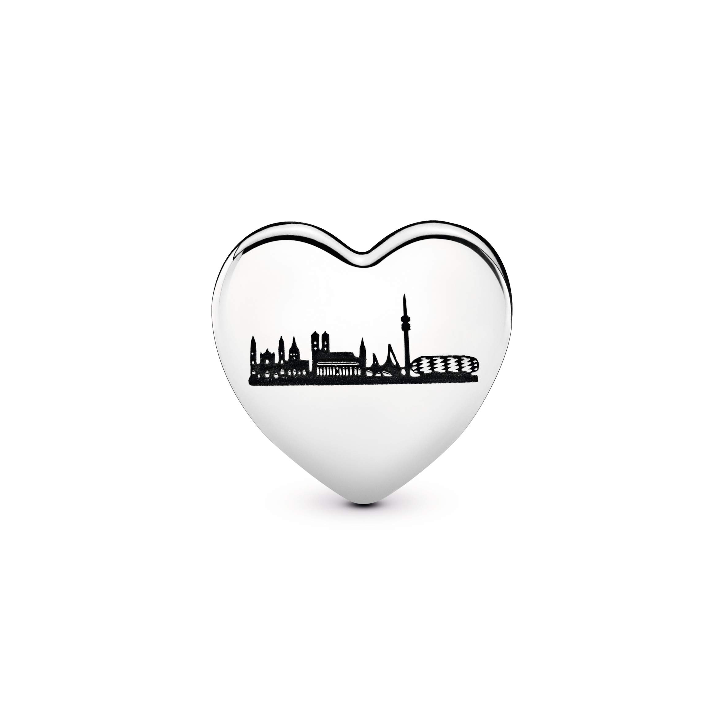 Pandora Dije de plata de ley con diseño de horizonte de Munich
