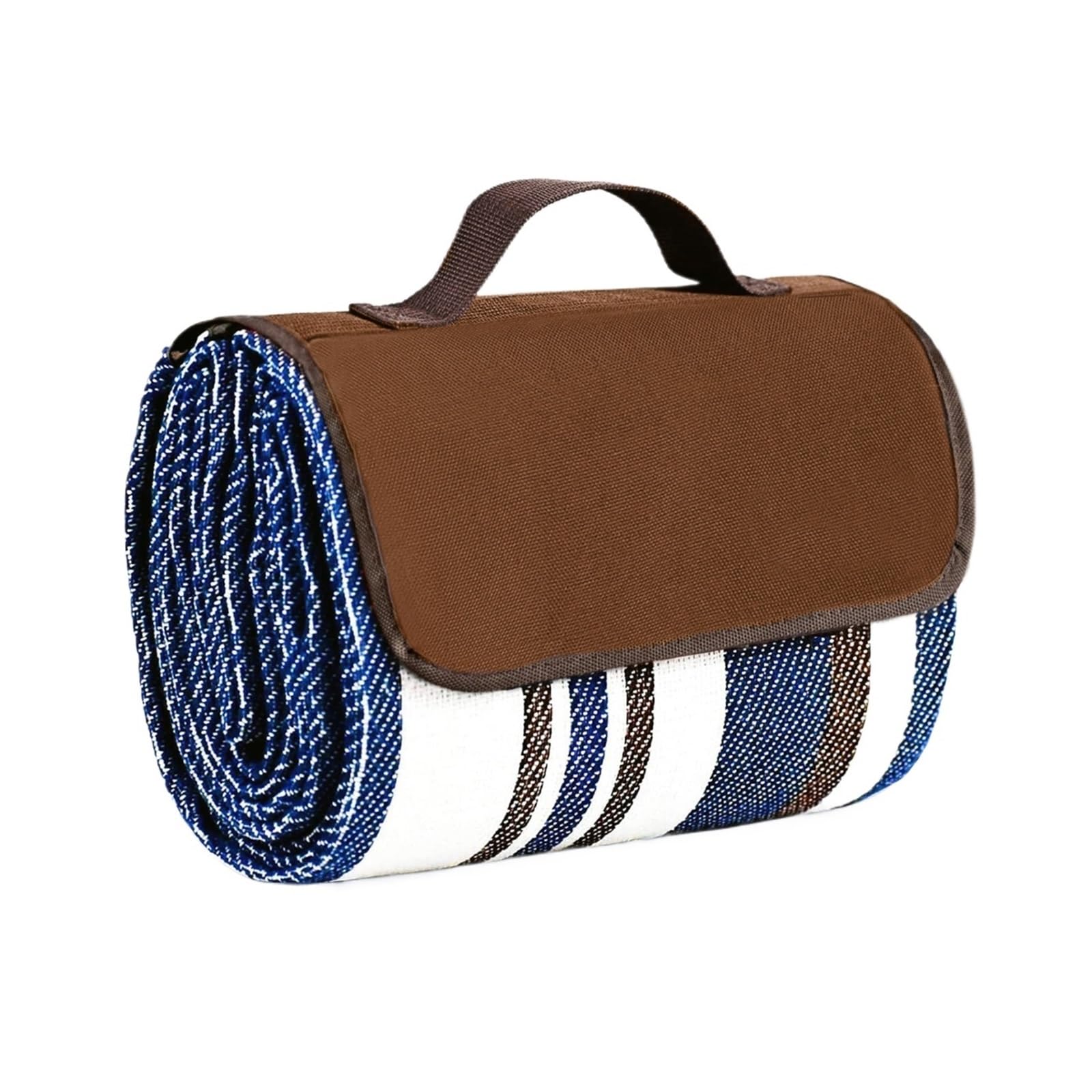 Generico Tappetino da picnic pieghevole portatile spiaggia all'aperto compatibile for viaggi in campeggio(Mocha blue)