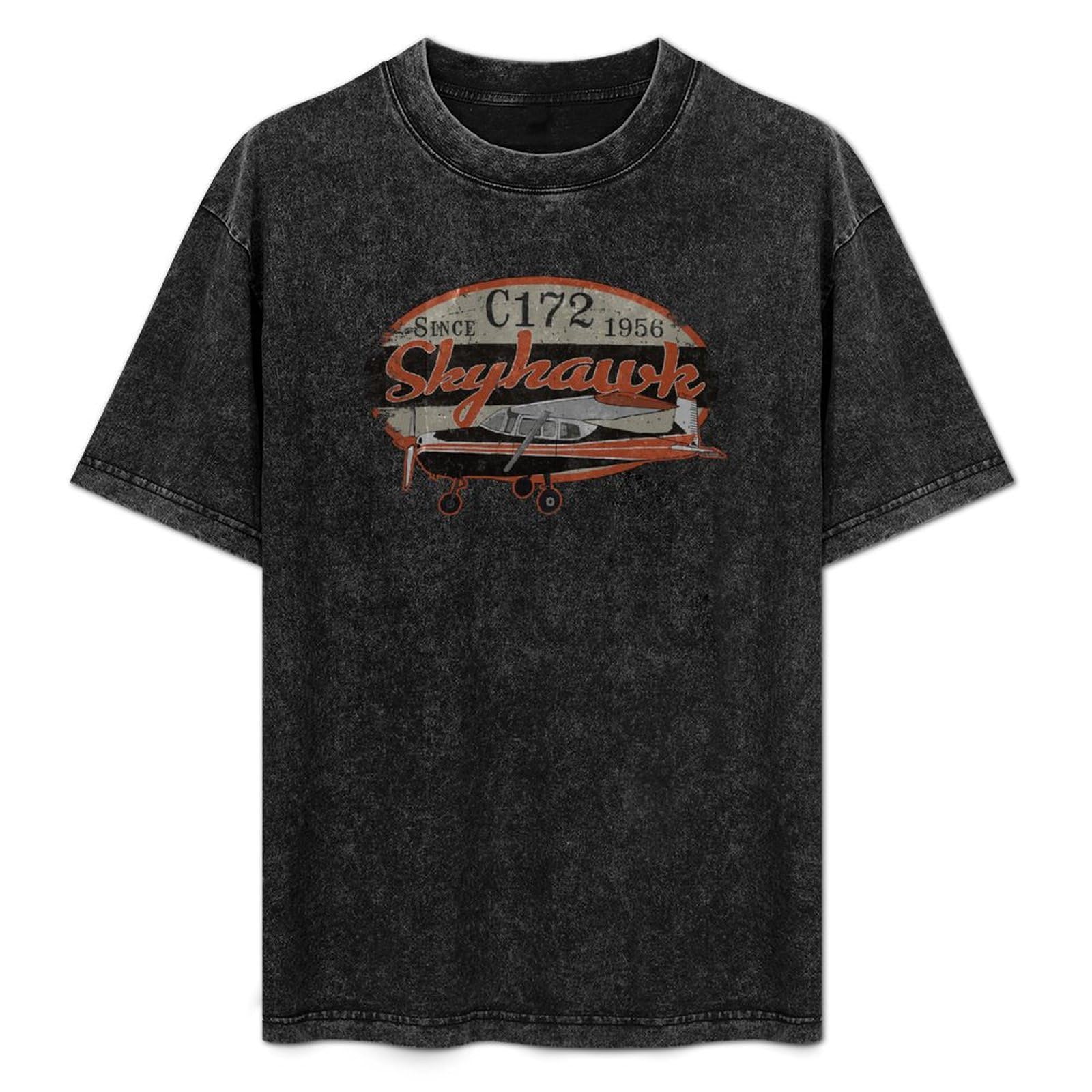 Summer Unisex T-Shirt Cessna 172 Skyhawk Since 1956 Soft Pure Cotton T-Shirt Black 3XL