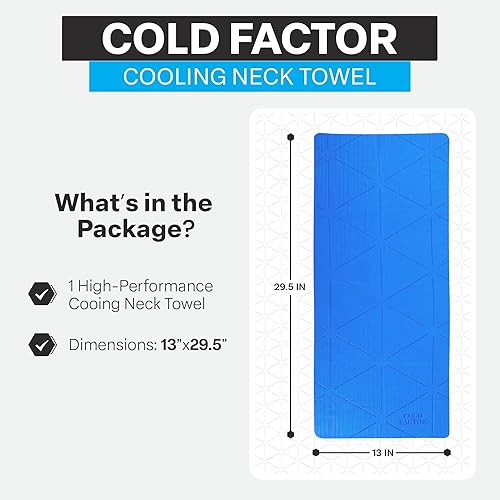 Miniatura 3 de COLD FACTOR Toallas refrescantes para deportes, envolturas refrescantes para el cuello, toalla fría para correr, entrenar y uso al aire libre, con