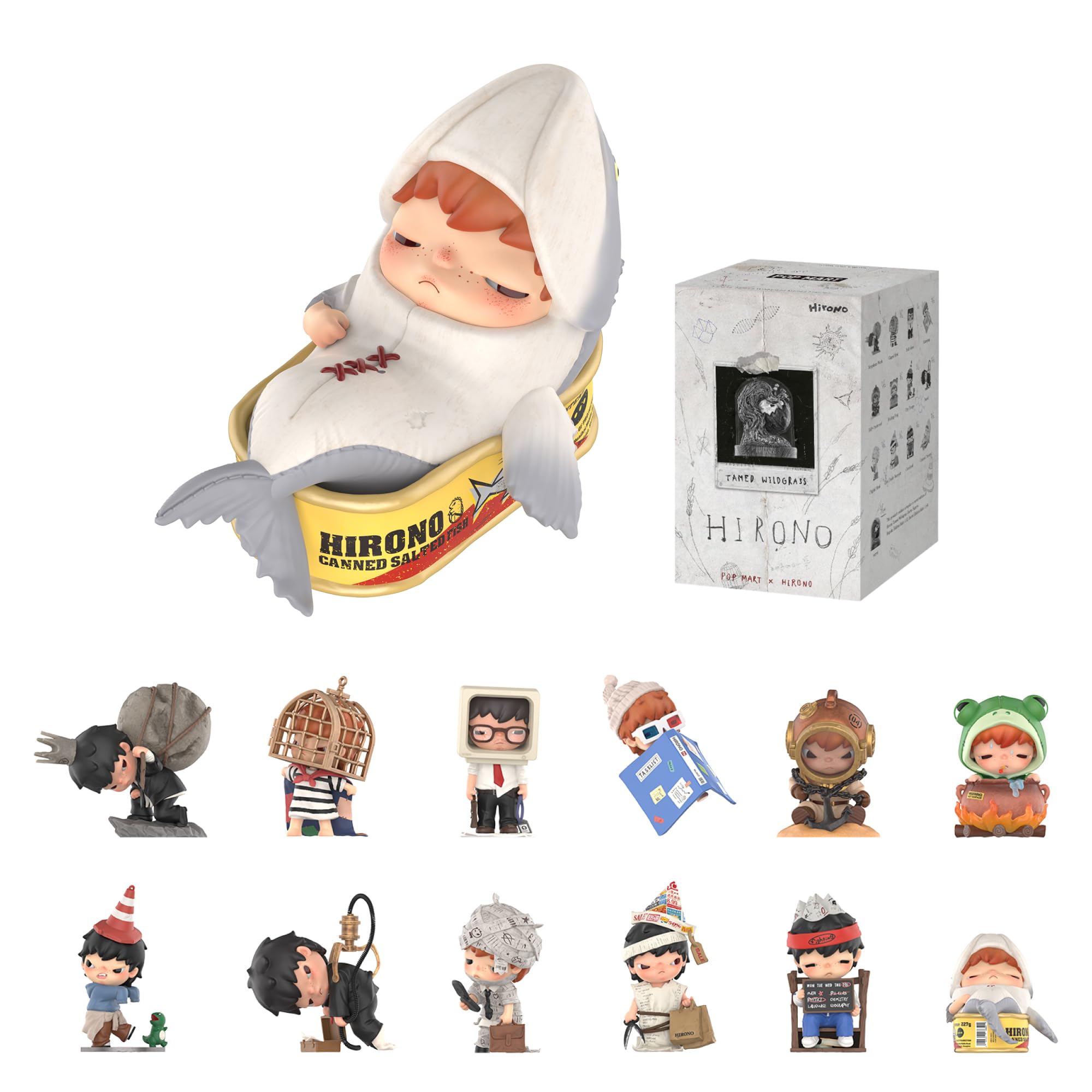 POP MART HIRONO Tamed Wildgrass Series Figures | Collectible Designer Figure | Mystery Blind Box Art Toy | Character Display Collectible | Pack of 1