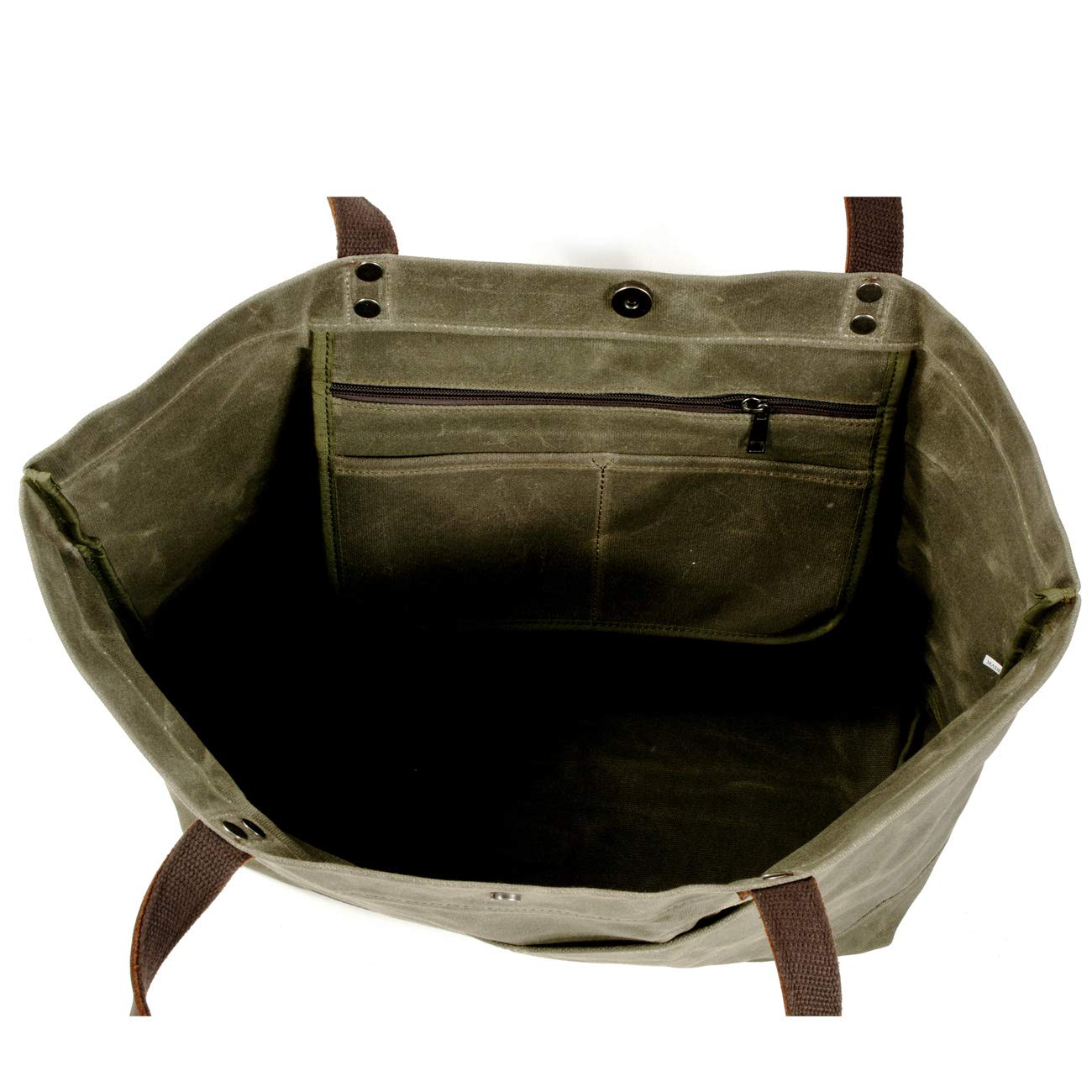 WUDON Waxed Canvas Travel Tote Bag - Extra Large Carryall Shoulder Bag for Women