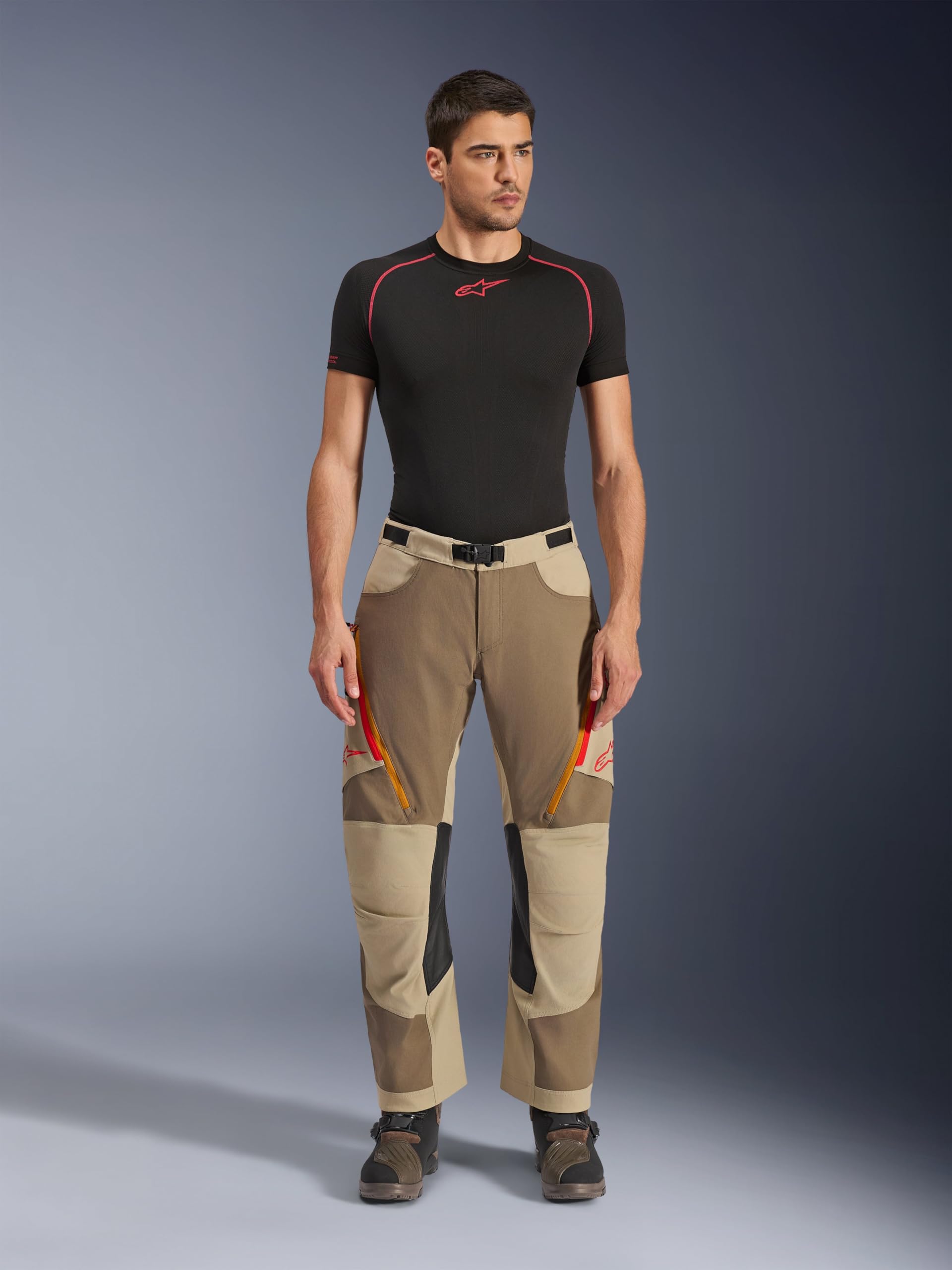 Alpinestars Maxdura Dual Motocyklowe spodnie tekstylne, brązowy/szary, 38