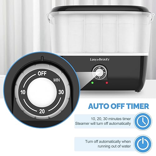 Miniatura 3 de EasyinBeauty Calentador de toallas calientes para tratamientos faciales, capacidad para 16 toallas pequeñas, vaporizador de toallas portátil de 5