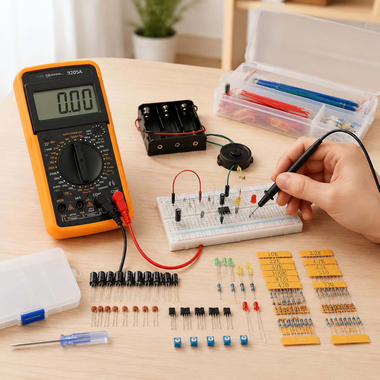 Kit Componenti per Circuiti Elettronici 555 per Sperimentazione di Base Adatto per Apprendimento Fai da Te E Progetti di Elettronica Creativa, style to 2