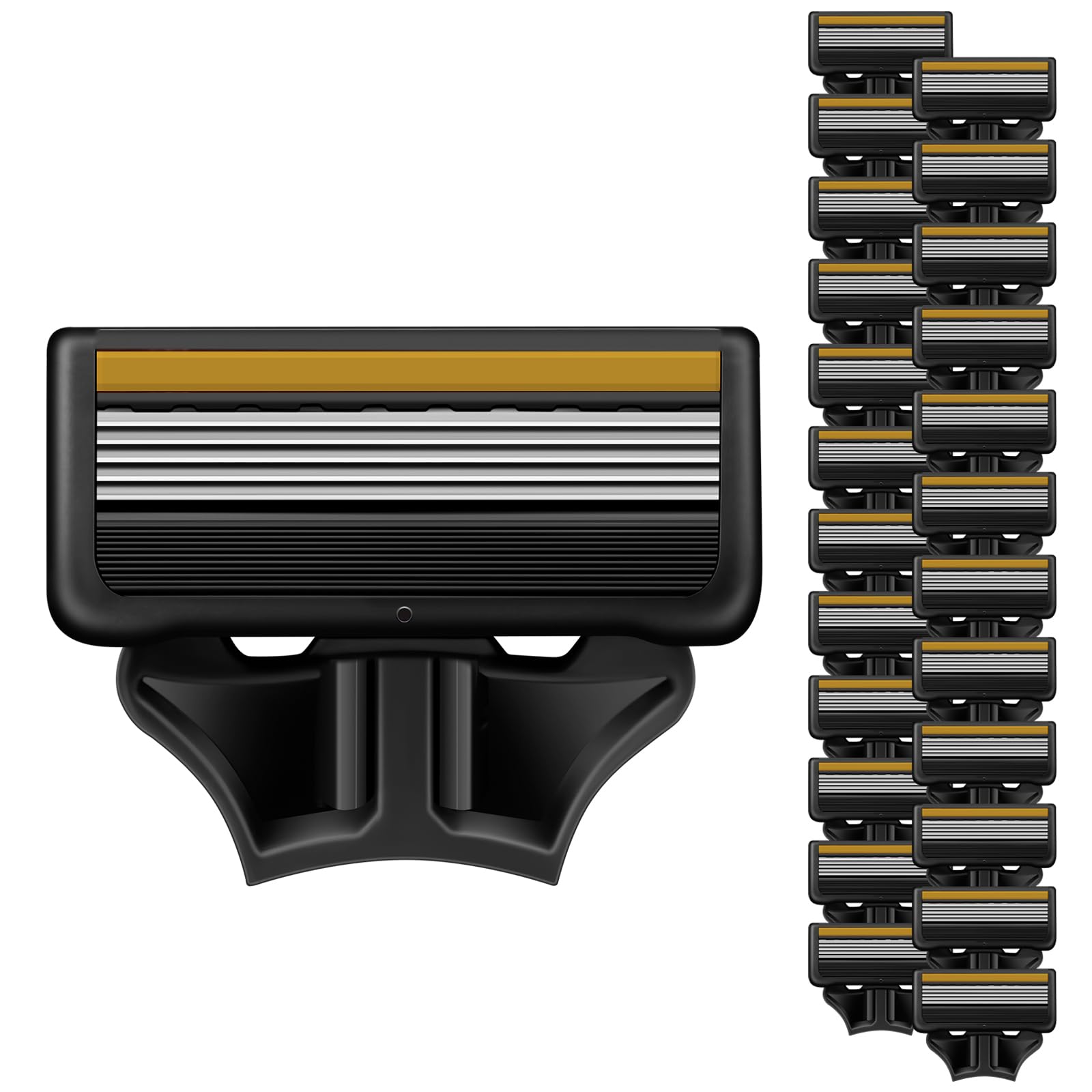 Photo 1 of 24 Count Razor Blades Refills Compatible with Harry's Handle, Shave Sharp Blades for Men