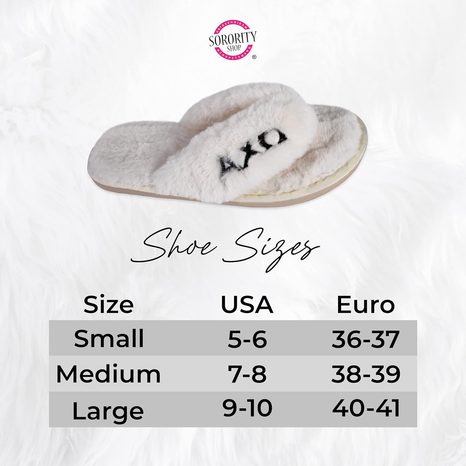 Sorority Shop Sigma Kappa Fuzzy Slippers Women