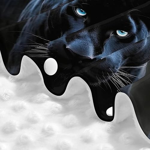 Miniatura 6 de Baby Car Seat Canopy Cover for Mom, Soft Breathable Nursing Breastfeeding Covers Multi Use Stroller Sun Shade Newborn Shower GiftPanther with Blue