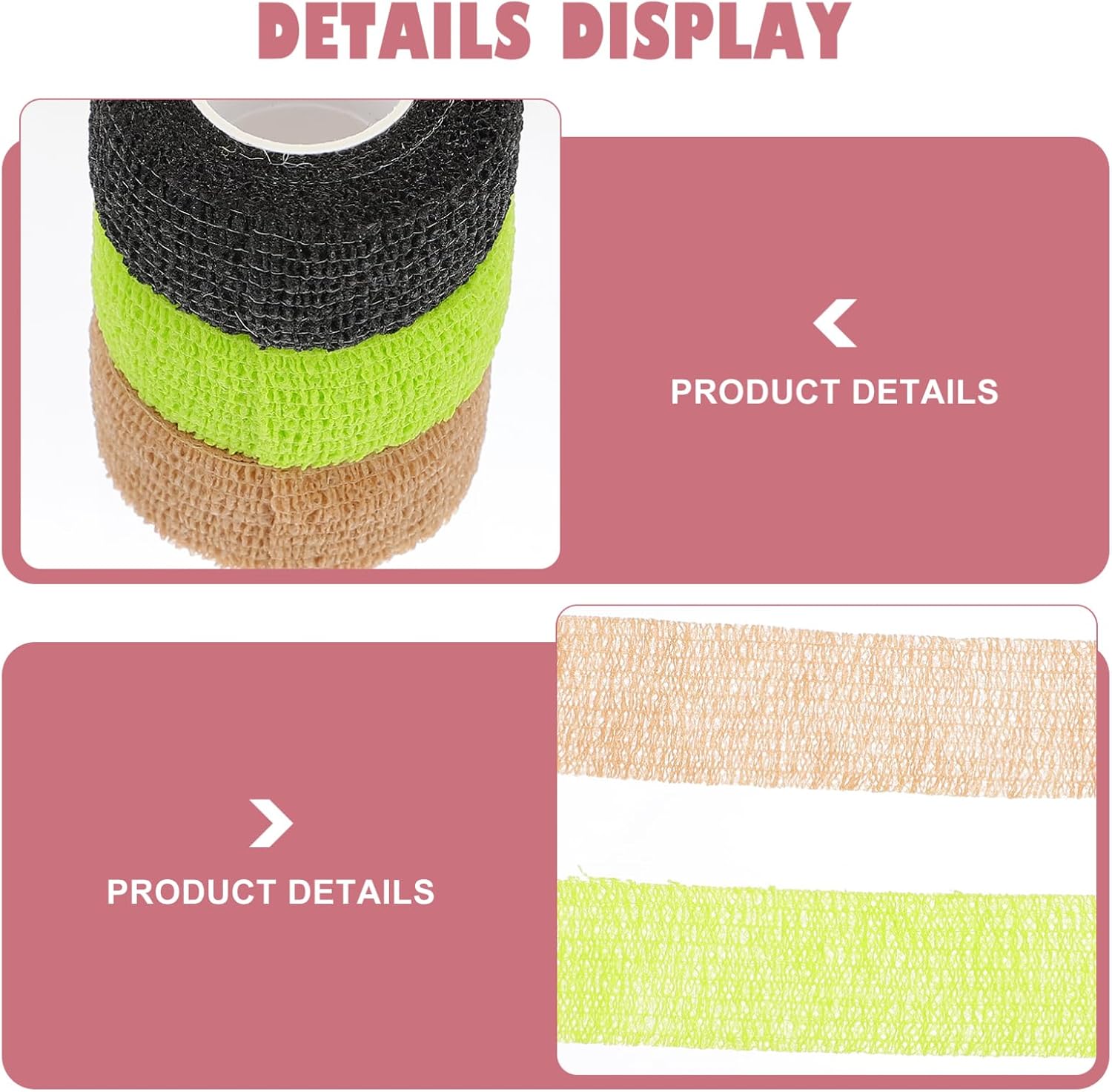 15pcs Non-Woven Adhesive Sports Finger Covers Skin-Friendly Elastic Self-Adhesive Bandages for Injury Prevention and Sports Fitness Activities