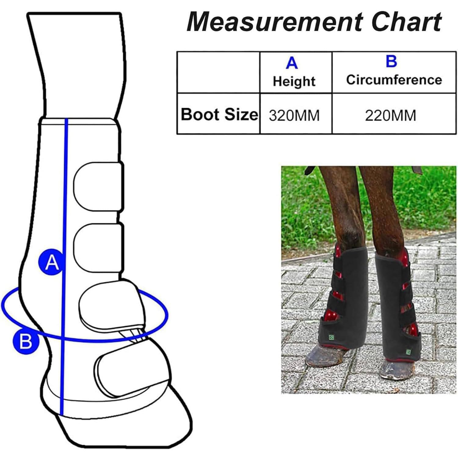 Envoltura de Terapia de luz LED inalámbrica para Caballos, Dispositivo de Terapia de luz roja LED para Cuerpo Completo de Caballos, Botas para Cascos de Terapia de luz roja portátiles Right
