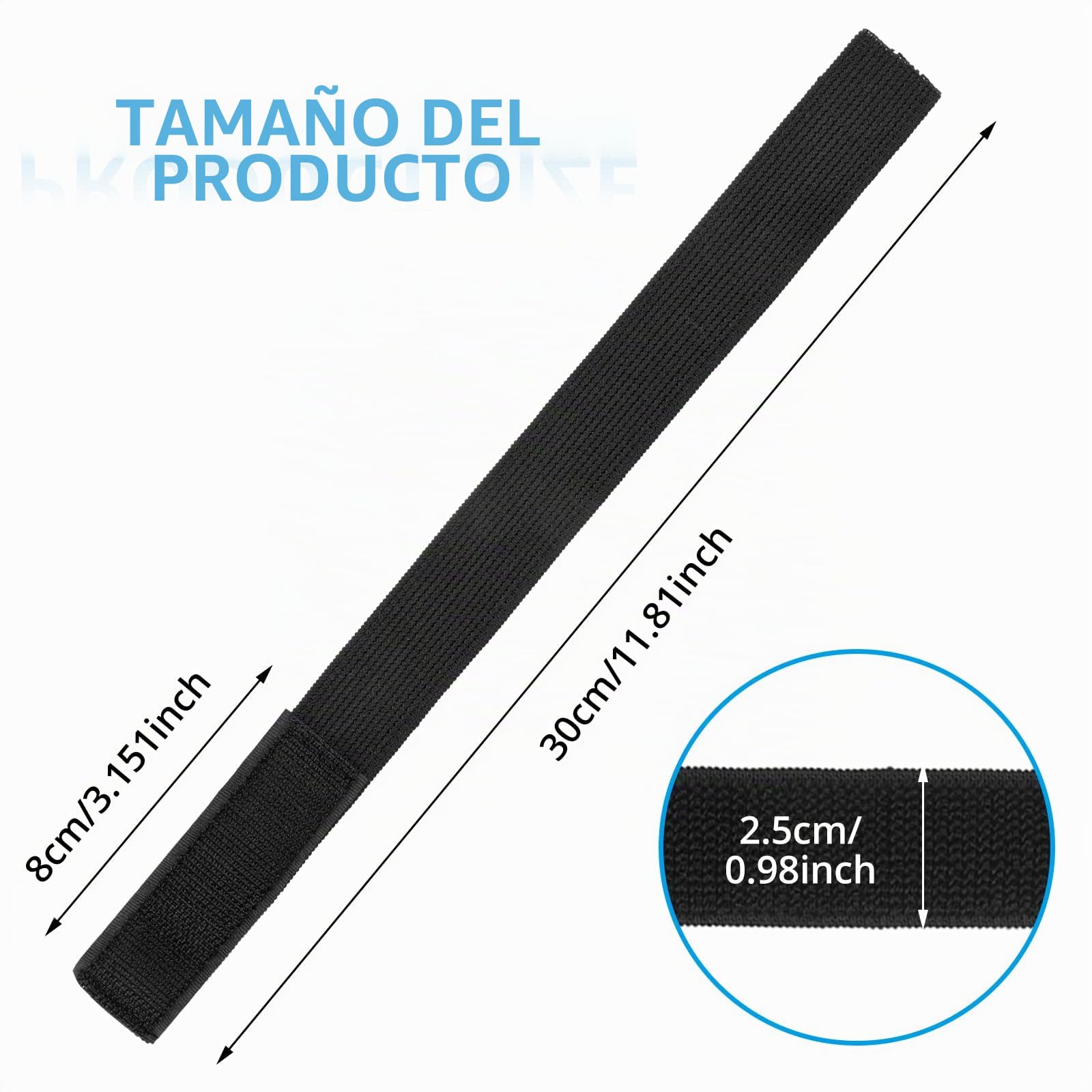 WLLHYF - Blusas negras para botas, bandas elásticas, correas para pantalones de tobillo con correas de gancho y bucle para senderismo, pesca, caza, ciclismo, jardinería, uniformes militares