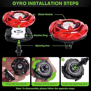 Amazon.com: DEZAWRTY Gyro Stadium X Battle Set, 6 Spinning