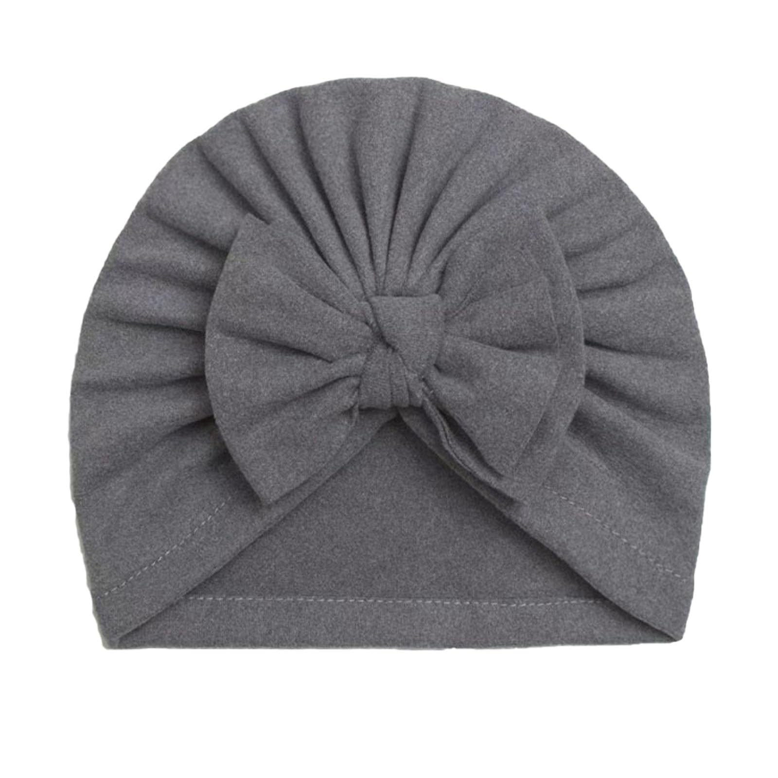 Baby hat, Baby Sleeping hat, Windproof hat, Suitable for households to wear, Simple and Convenient for Outdoor Travel Gray