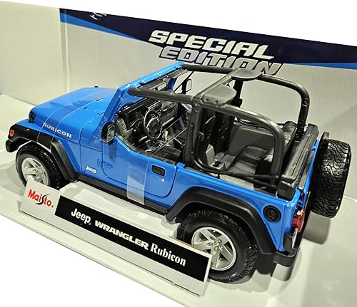 Miniatura 2 de Jeep Wrangler Rubicon 118 Escala fundida a troquel Coche Metal Colección Edición Especial