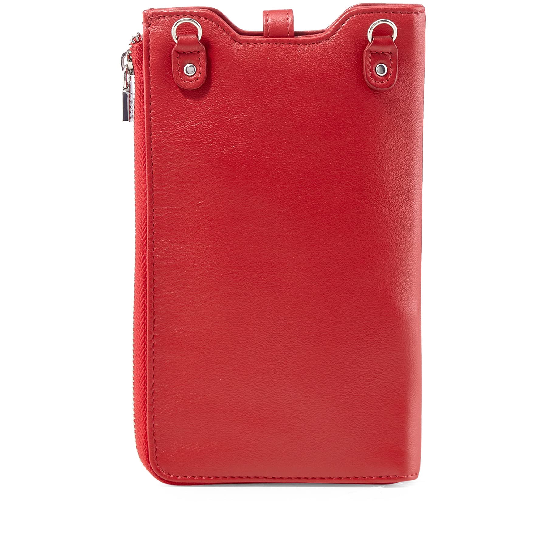 Picard Bingo 9446342087 Mobile Phone Case and Wallet Cowhide Leather Red 10 x 2 x 18 cm with Press Stud and Zip, red, 0 - Image 2