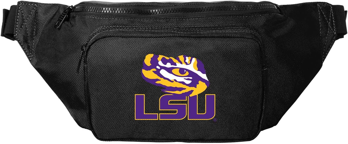 LSU Tigers Waist Pack or Crossbody Bag - Versatile Travel, Sports, or Gameday Bag For LSU Fans and Alumni, Men or Women