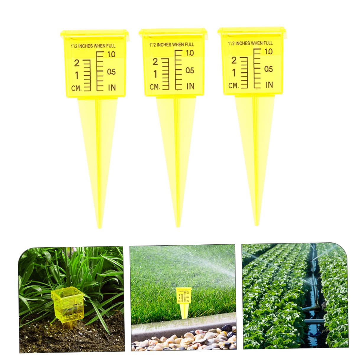 POPETPOP 15 Pz Dell'irrigatore Indicatore Dell'acqua Dell'irrigatore Pioggia Attrezzi Da Prato Misurazione Delle Precipitazioni Misurare Pluviometro Da Prato Irrigazione Plastica