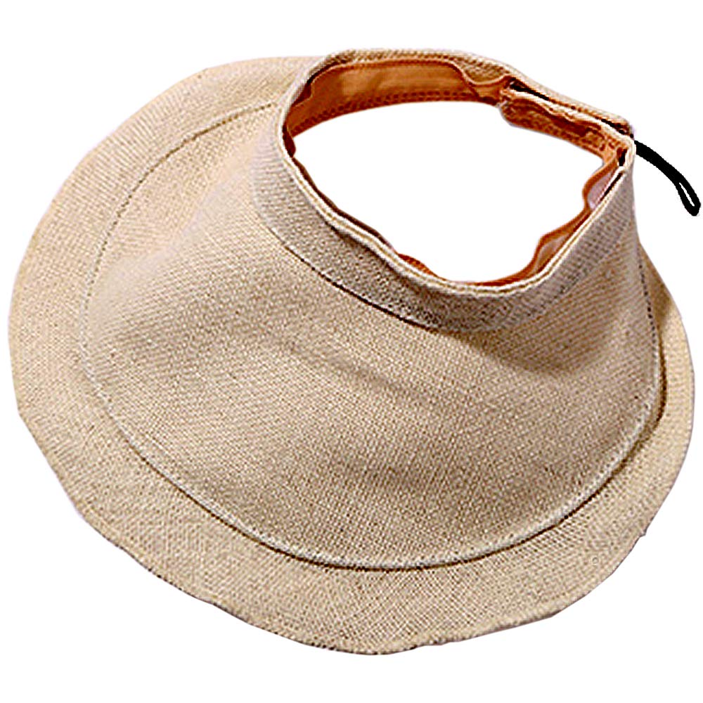 Amazon | [ROXY BLUE] サンバイザー UVカット 折りたたみ つば広 帽子  