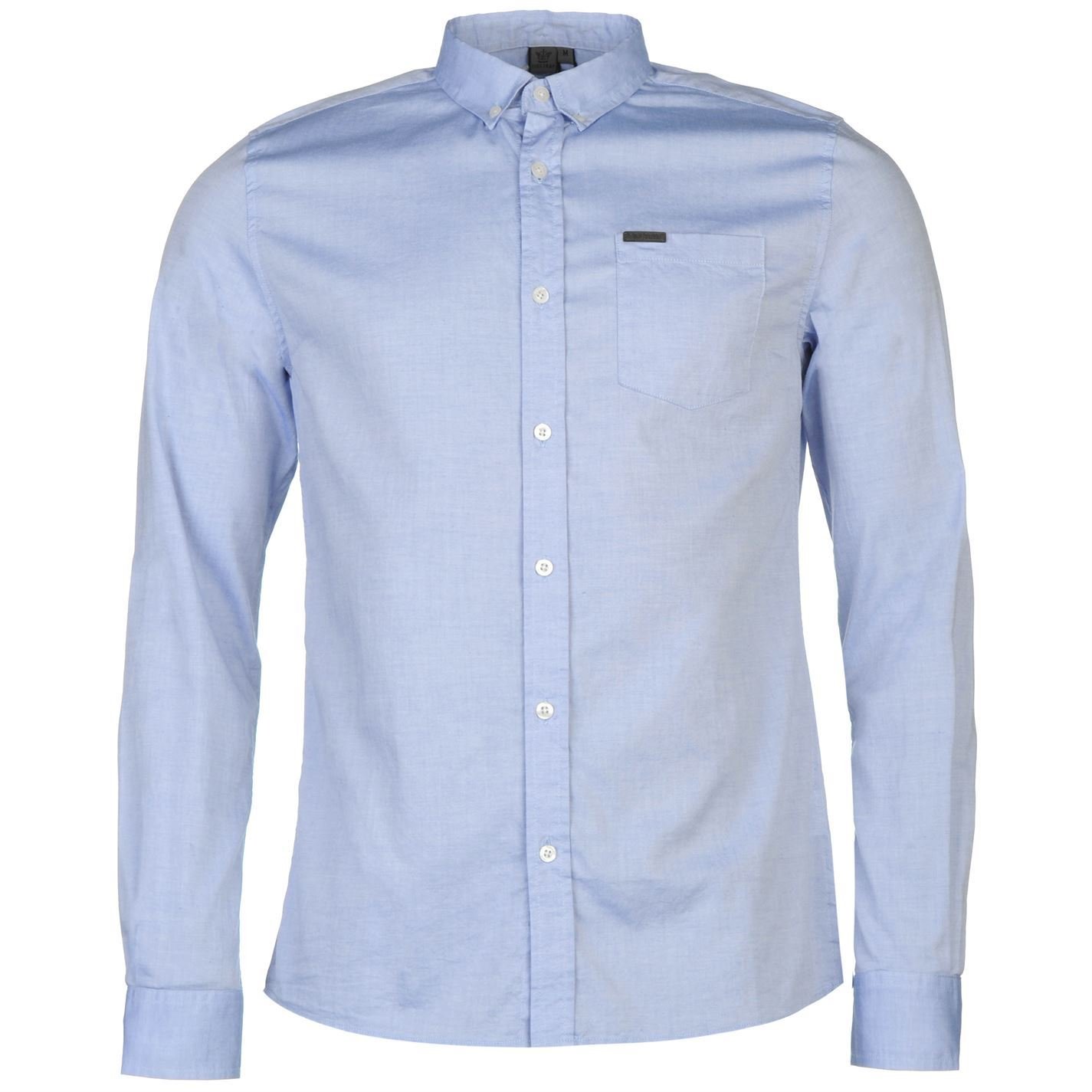 Firetrap Blue Blackseal Basic Oxford Shirt Large