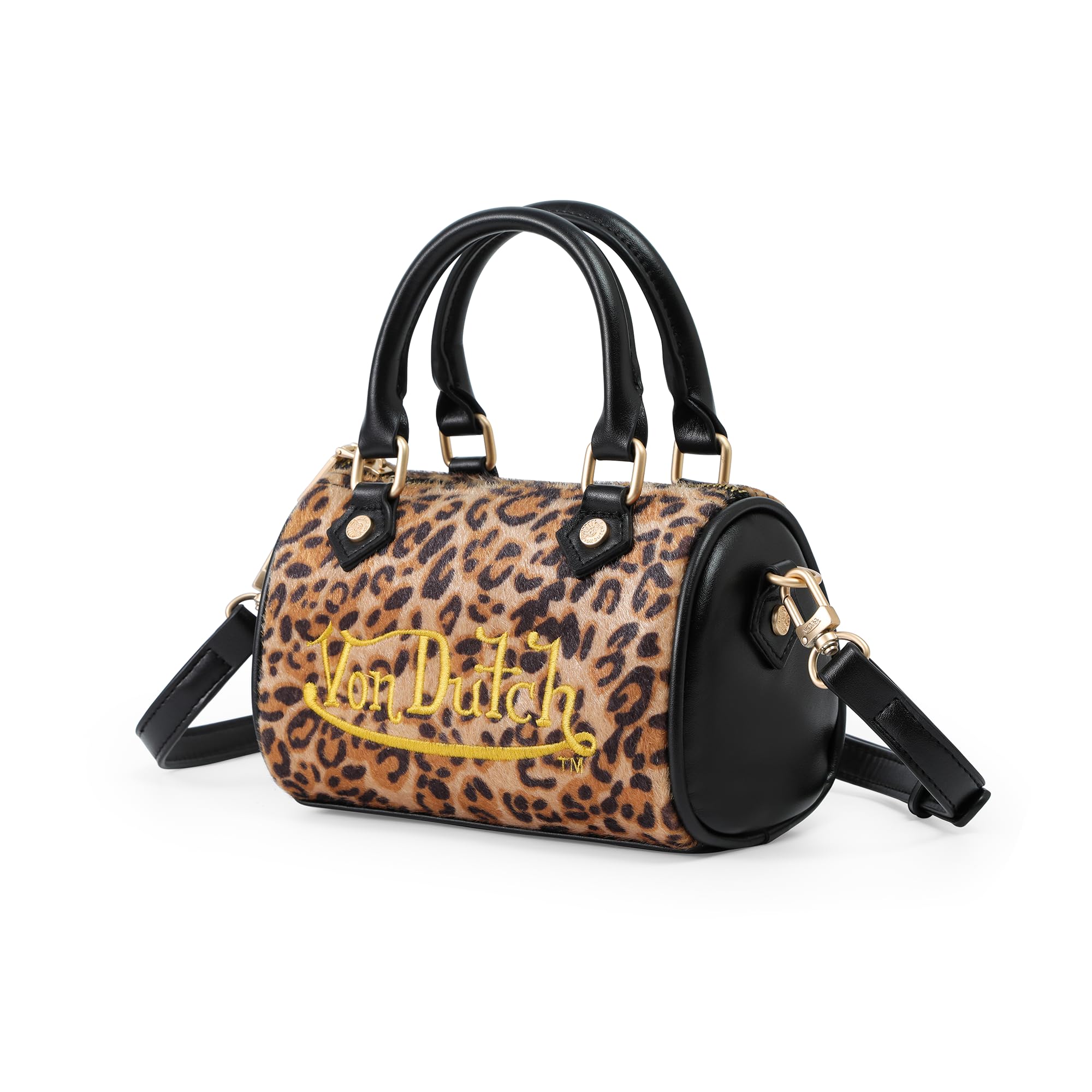Top Handles & Zipper Pouch, Leopard Classic