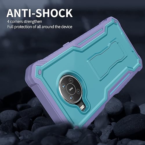 Miniatura 6 de DUOPAL Funda para Nokia X100, protección de grado militar a prueba de golpes, con protector de pantalla HD de vidrio templado y soporte compatible