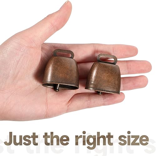 Miniatura 7 de 24 campanas de cobre para pastoreo, campanas de artesanía vintage, campanas de animales anti-pérdida, ganado, cabra, campanas ruidosas, caballo,