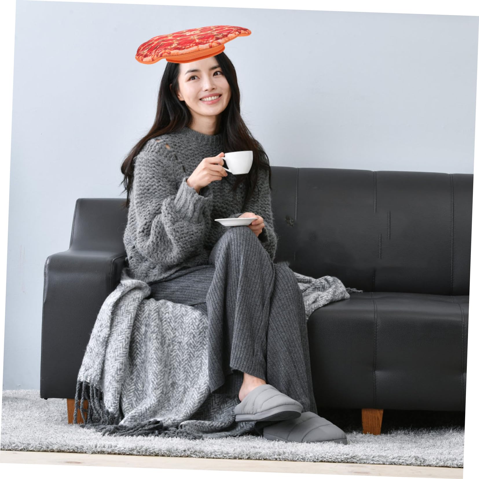 Cabilock 2 Piezas Cosplay Traje Adulto Favor De Fiesta Sombrero En Forma De Pizza Divertido Sombrero De Fiesta Traje Divertido De Felpa s De a Festival