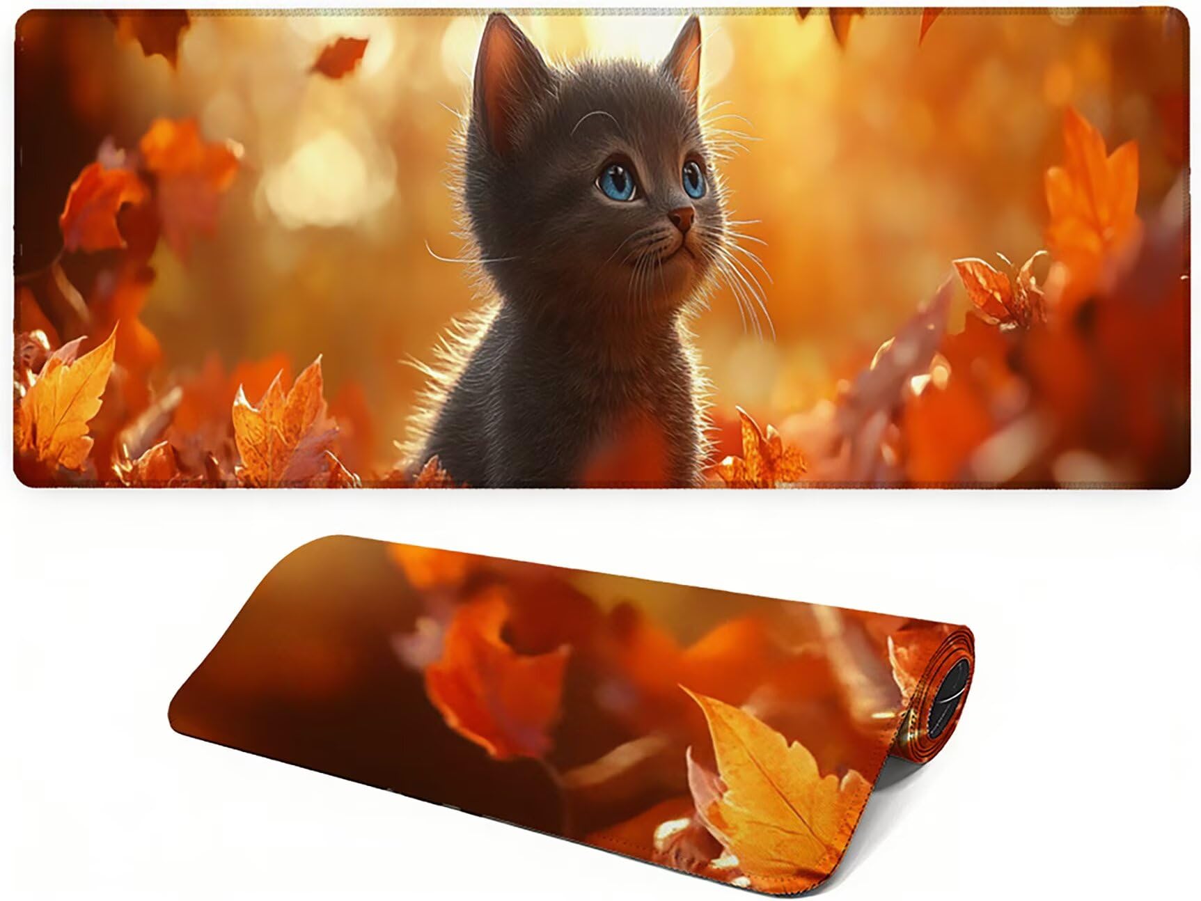 Lejnlnng Podkładka pod mysz do gier XXL, 160 x 80 cm, duża mata na biurko dla zwierząt, wodoodporna podkładka pod mysz XL, antypoślizgowa gumowa podkładka pod mysz z przeszytymi krawędziami do biura