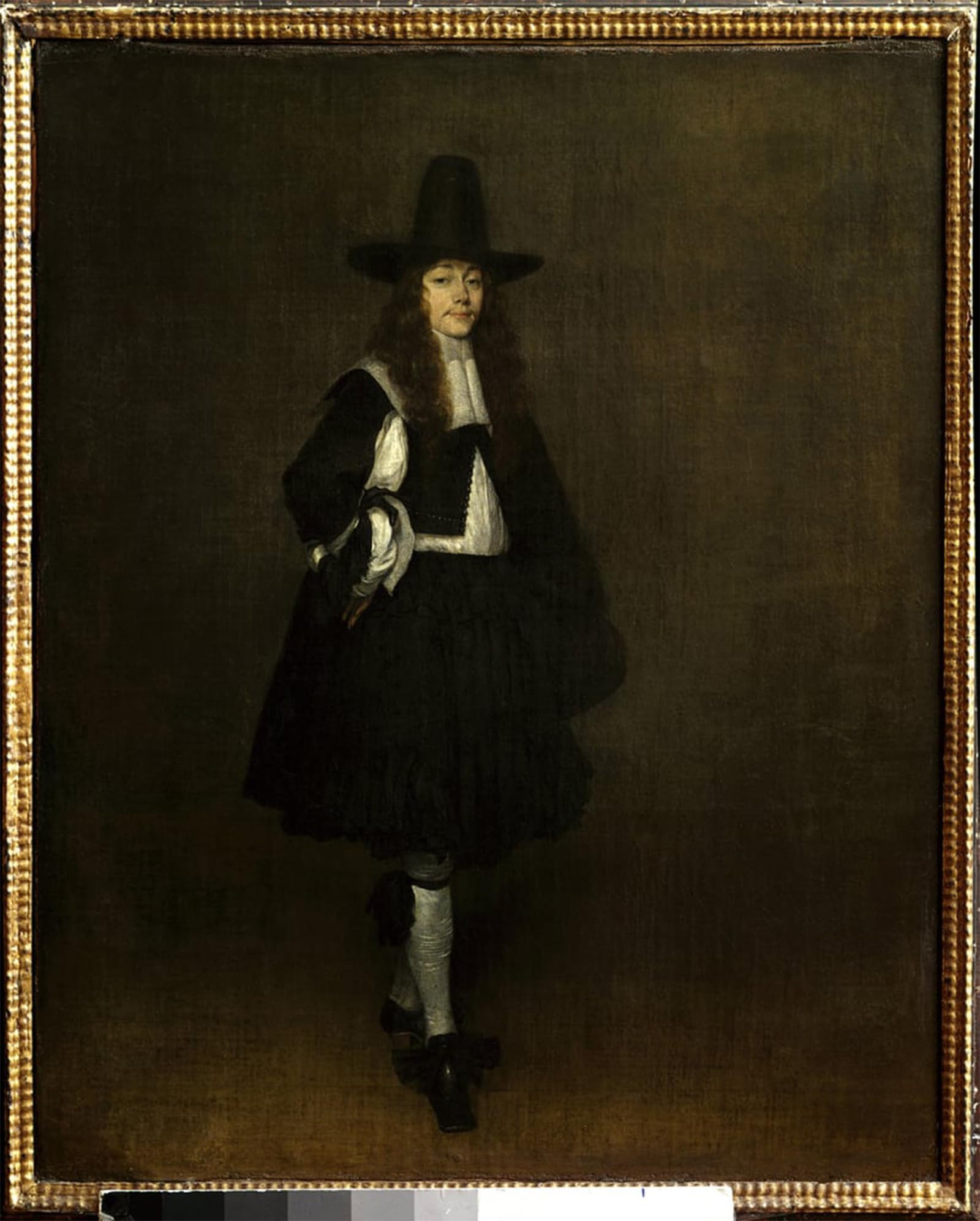 SERENDIPITP Aesthetic Poster Photo Wall Print Retro Picture Portrait of Man in Black Painting by Gerard Ter Borch Modern Wall Artwork for Home Decor 60x90cm