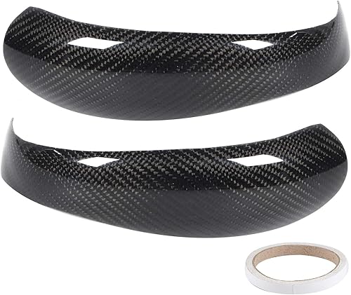 Miniatura 1 de Fydun Cubierta de espejo retrovisor interior automotriz Add-On Fit para Cayman 997 911 987 2pcs fibra de carbono