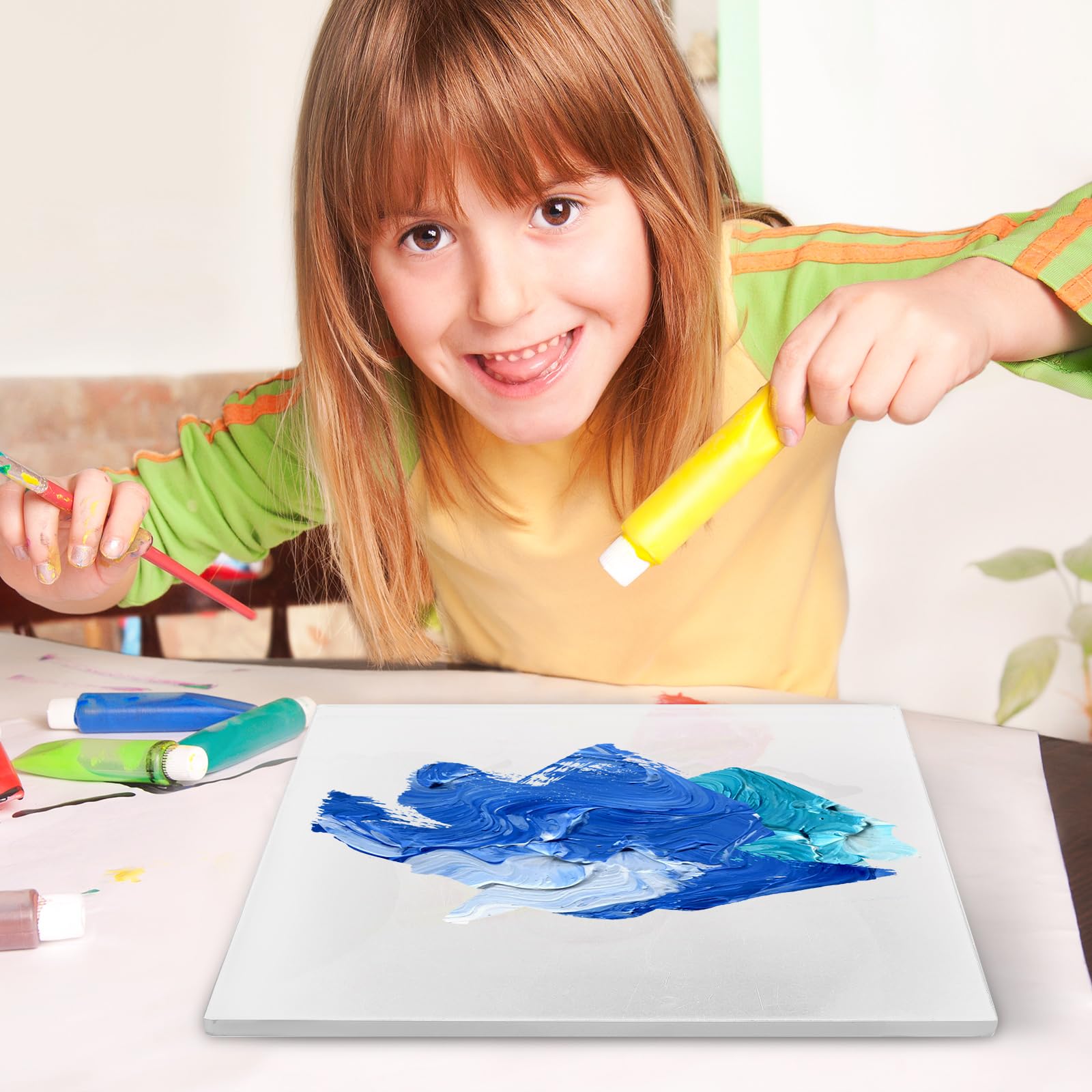 Lastra in Gel A3 per Stampa Artistica e Scrapbooking, Piastra Flessibile Trasparente per attività Creative Fai da Te e Ragazzo Ragazza