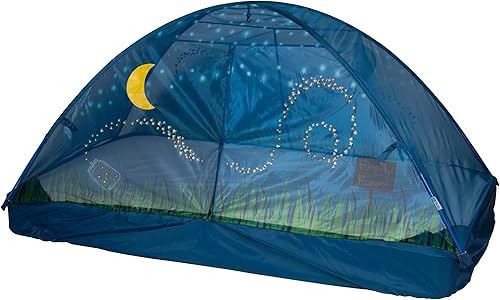 Pacific Play Tents Carpa de cama que brilla en la oscuridad, 77 x 38 x 35 pulgadas
