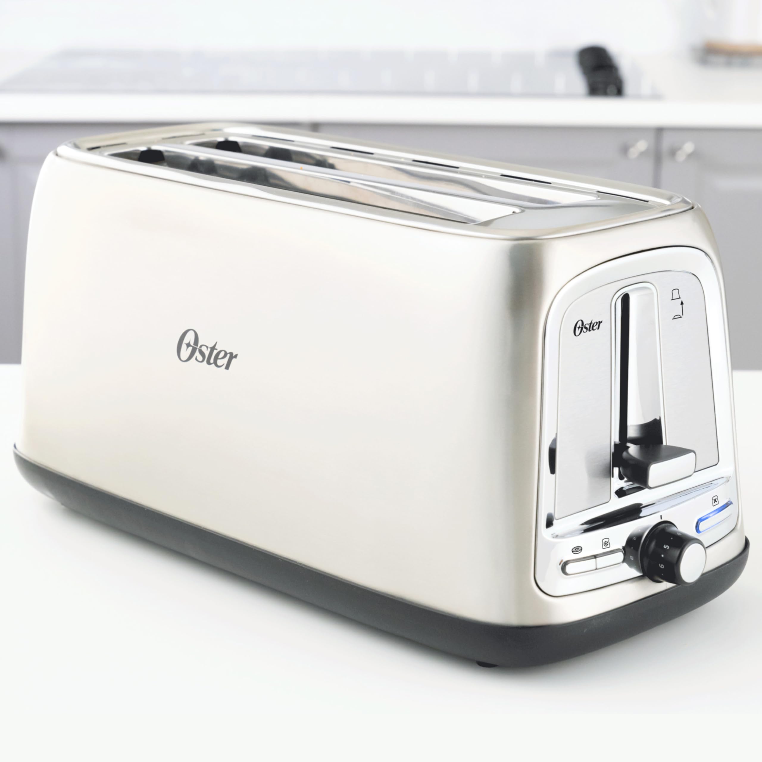 Grille-pain Oster 2 Tranches – Acier Brossé Et Blanc – Neuf